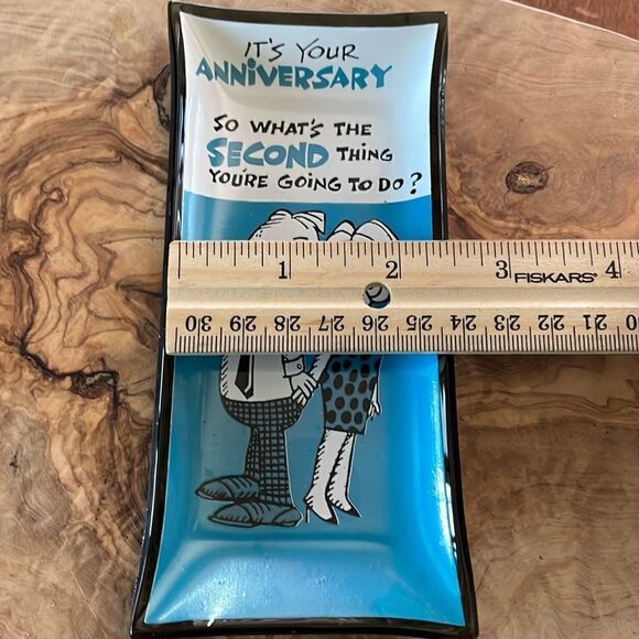 Vintage 60's Houze Art Anniversary Trinket Dish - Picture 5 of 6